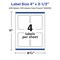 Avery Glossy Clear Rectangle Labels with Sure Feed, 4" x 3-1/3"